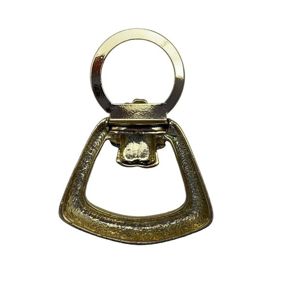 Gold Tone Metal Scarf Clip Fashion Jewelry Scarf Ring Accessories - Picture 3 of 7